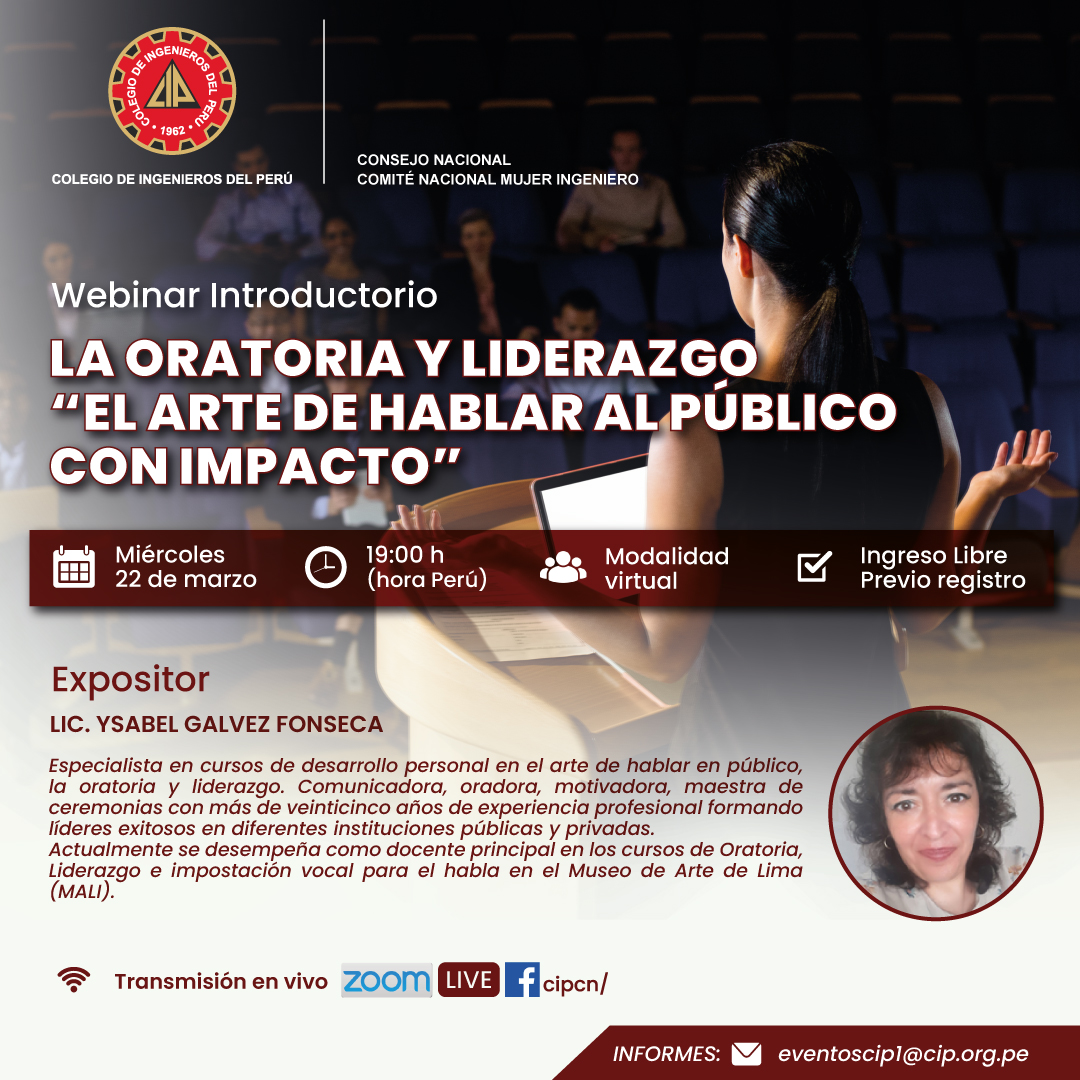 Webinar Introductorio La Oratoria Y Liderazgo El Arte De Hablar Al Público Con Impacto 3343