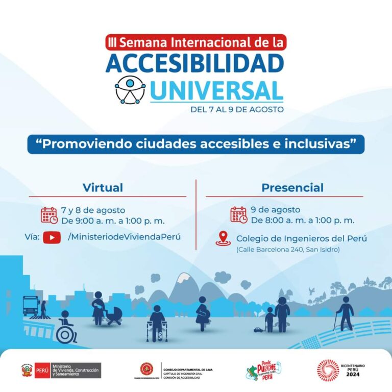 𝗜𝗜𝗜 𝗦𝗲𝗺𝗮𝗻𝗮 𝗜𝗻𝘁𝗲𝗿𝗻𝗮𝗰𝗶𝗼𝗻𝗮𝗹 𝗱𝗲 𝗹𝗮 𝗔𝗰𝗰𝗲𝘀𝗶𝗯𝗶𝗹𝗶𝗱𝗮𝗱 𝗨𝗻𝗶𝘃𝗲𝗿𝘀𝗮𝗹 – 𝗩𝗶𝗿𝘁𝘂𝗮𝗹: 𝟬𝟳 𝘆 𝗷𝘂𝗲𝘃𝗲𝘀 𝟬𝟴 𝗮𝗴𝗼𝘀𝘁𝗼 / 𝗣𝗿𝗲𝘀𝗲𝗻𝗰𝗶𝗮𝗹: 𝟬𝟵 𝗮𝗴𝗼𝘀𝘁𝗼 / 𝗛𝗼𝗿𝗮: 𝟵𝗮𝗺 𝗮 𝟭𝗽𝗺