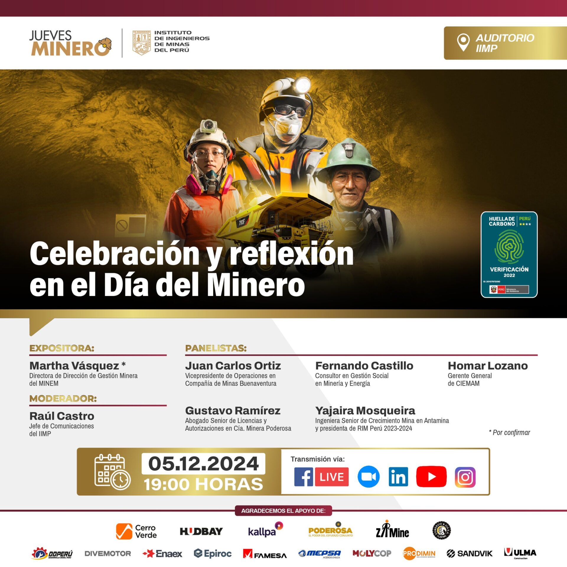 Jueves Minero IIMP (06-12-24): “Celebración y reflexión en el Día del ...