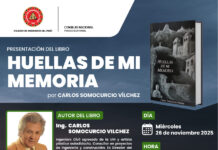Ciencia – Arte Literatura & Cultura (26-11-25): Presentación del Libro: “HUELLAS DE MI MEMORIA” / 26 noviembre, 7:00 p.m.