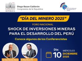 Foro Nacional: “SHOCK DE INVERSIONES MINERAS PARA EL DESARROLLO DEL PERÚ” – Auditorio Faustino Sánchez Carrión / 10 de diciembre de 2025