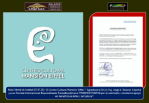 Nota Editorial de Gratitud (01-01-26) / EL CENTRO CULTURAL MANSIÓN EIFFEL: “Agradece al Dr.(c) Ing. Jorge Alejandro Salazar Capcha y, a su Revista Internacional Especializado Transdisciplinario PROSPECTIVISTAS, por el acertado y constante apoyo en beneficio al Arte y la Cultura”.