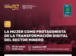 Jueves Minero del IIMP (05-03-26): “LA MUJER COMO PROTAGRONISTA DE LA TRANSFORMACIÓN DIGITAL DEL SECTOR MINERO” – Auditorio IIMP / 19h00.