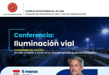 Conferencia: Iluminación Vial: “ILUMINANDO EL FUTURO” – Sala SUM 1, Torre 1, piso 4 / 05 marzo 2026; 6:30 p.m.