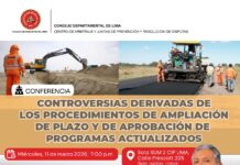 Conferencia: “Controversias derivadas de los procedimientos de ampliación de plazo y de aprobación de programas actualizados” – Sala SUM 2 CIP LIMA / 11 marzo 2026 | 7:00 p.m.