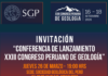 Conferencia – Lanzamiento: “XXIII Congreso Peruano de Geología” – Auditorio SGP / 26 marzo; 7:00 p.m.
