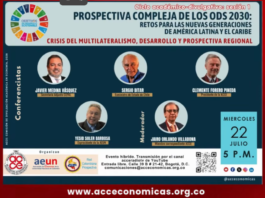 Cultura PROSPECTIVA / PROSPECTIVA COMPLEJA DE LOS ODS 2030: “Retos para las nuevas generaciones de América Latina y el Caribe” – Evento híbrido / 22 julio / 5:00 p.m.