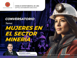 Viernes Geológico / Conversatorio: “MUJERES EN EL SECTOR MINERÍA” – Sala SUM 2, Torre 1 / 03 de julio; 6:30 p.m.
