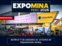 EXPOMINA 2026 / “LA FFERIA MINERA MÁS GRANDE DEL PERÚ” – Centro de Exposiciones Jockey / del 09 al 11 de setiembre; 09h00.