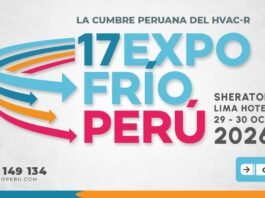 17° EXPOFRÍO PERÚ 2026: “Donde la industria toma decisiones” – Sheraton Lima Hotel, Lima Perú / Del 29 al 30 octubre.