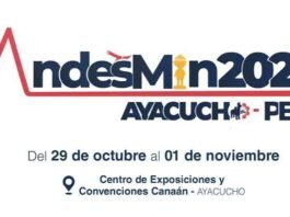 AndesMin 2026 | Convención Minera en Ayacucho – Perú – Centro de Exposiciones y Convenciones Canaán, Ayacucho / Del 29 octubre a 01 noviembre; de 09h00 a 21h00.