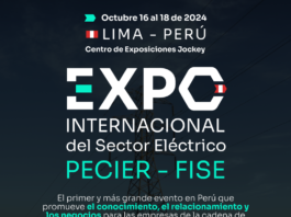 2.ª EXPO Internacional del Sector Eléctrico PECIER – FISE / Centro de Exposiciones Jockey, Lima-Perú | 28 al 30 de oct. 2026; 9:00 a.m. a 6:00 p.m.